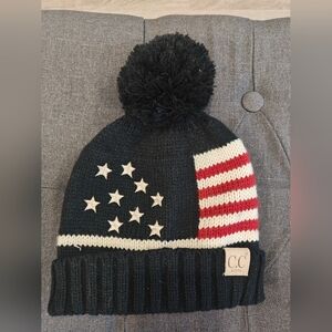💥 Bundle 8 for $25 💥 CC Black and Red Knit Kids USA Beanie